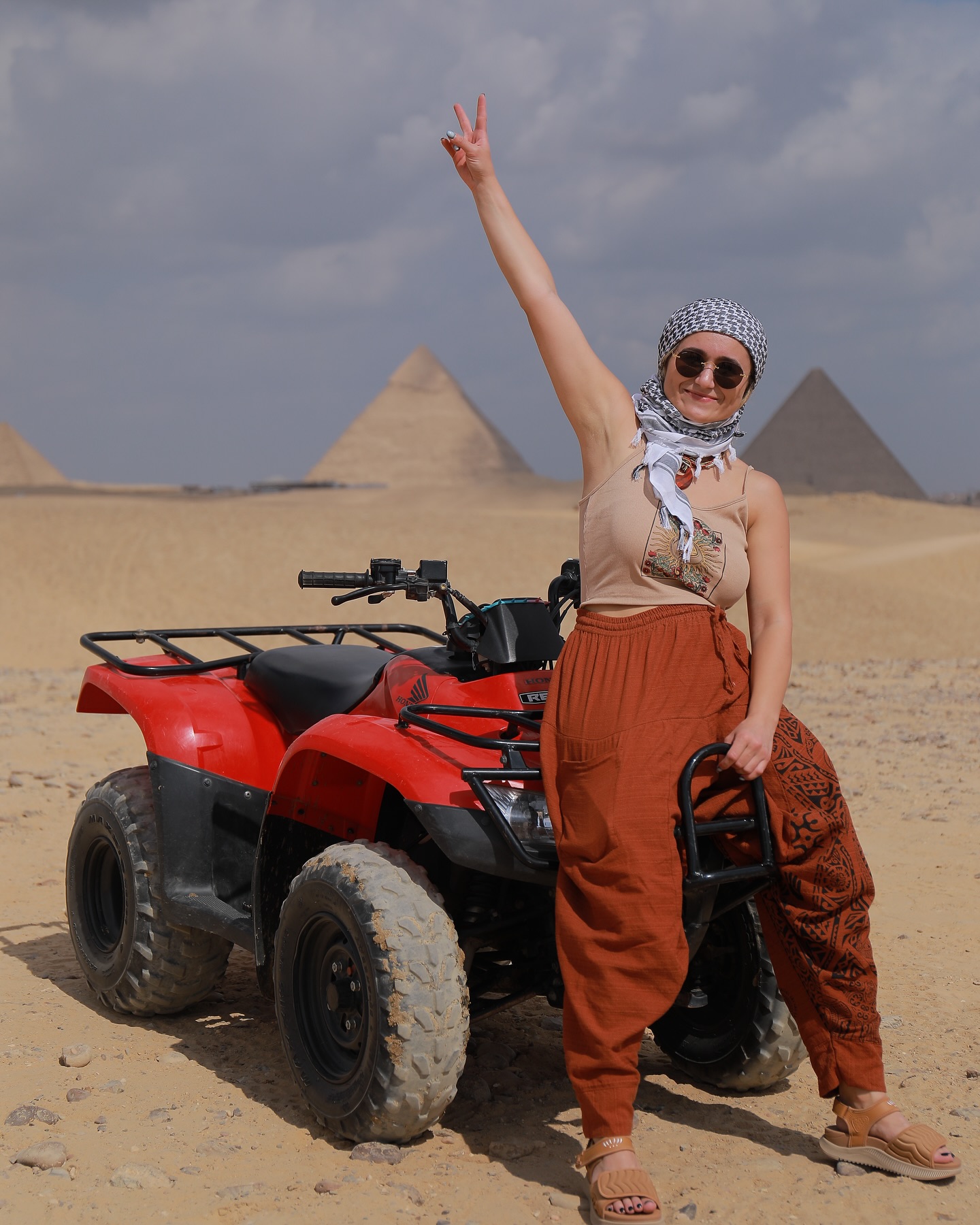 A Quad Bike Tour to the City Desert in the Pyramids