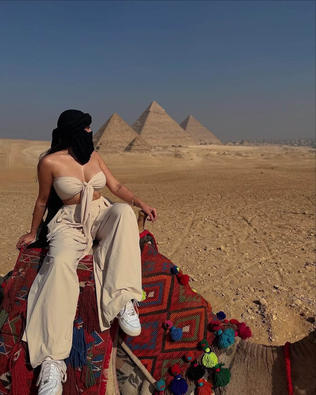 A magical horse or camel tour between the pyramids and the Sphinx